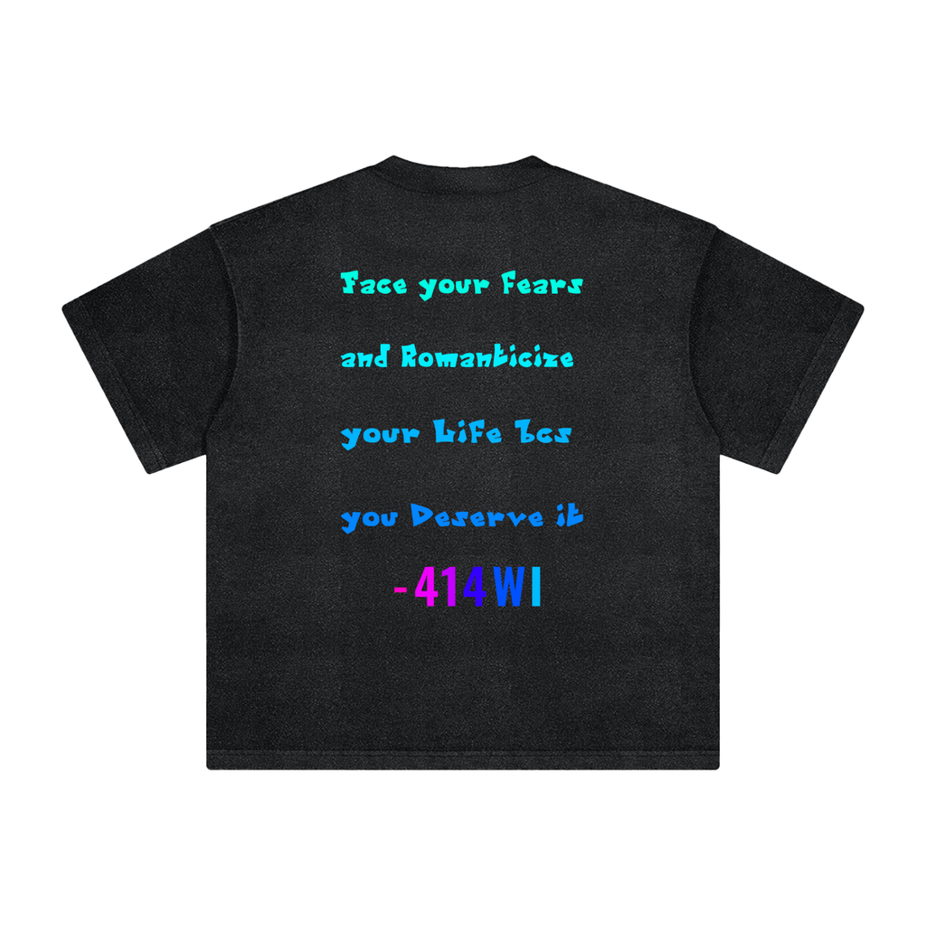 Face Your Fears Tee (Black with Color)